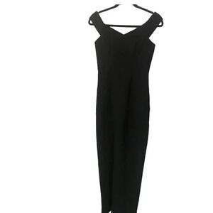 Bariano Australia Off Shoulder Formal Sheath Evening Dress Black Size S NWT